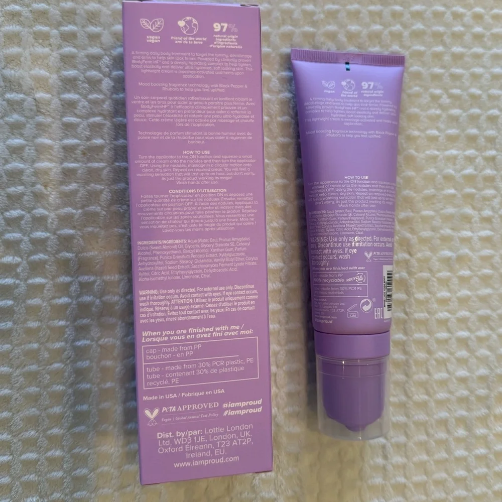 Body Proud - The Hot Yoga - Tummy & Arms Firming Body Cream, 4.05 oz